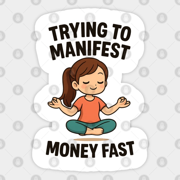 Manifest Money Fast Sticker by Demian Stipatio